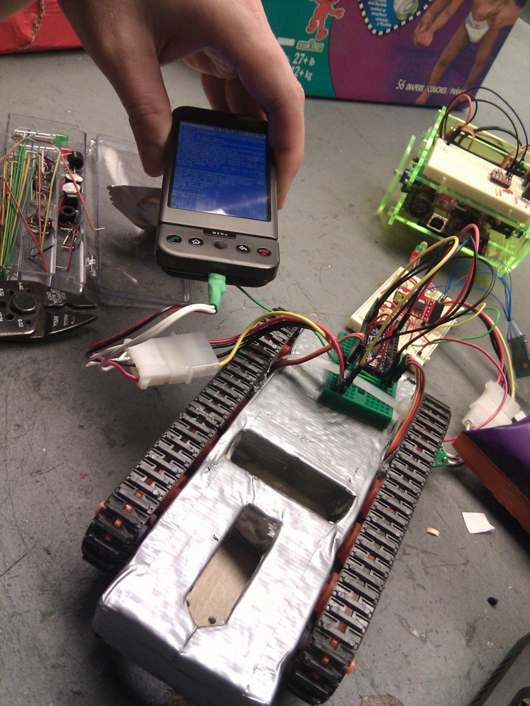 Powering a robot from an Android G1 phone