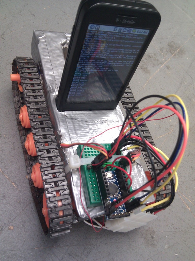 Powering a robot from an Android G1 phone